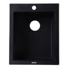 Alfi Brand Black 17" Drop-In Rectangular Granite Composite Kitchen Prep Sink AB1720DI-BLA